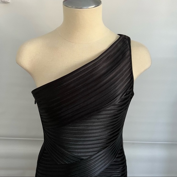 NWT BCBG MaxAzria Mamie Blake one shoulder sexy Bandage Dress Size: 2 - Picture 5 of 14